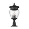 Z-Lite Davina 4 Light Outdoor Pier Mounted Fixture, 12in. W x 27.25in. H, Black 5016PHBR-533PM-BK - alternate 2